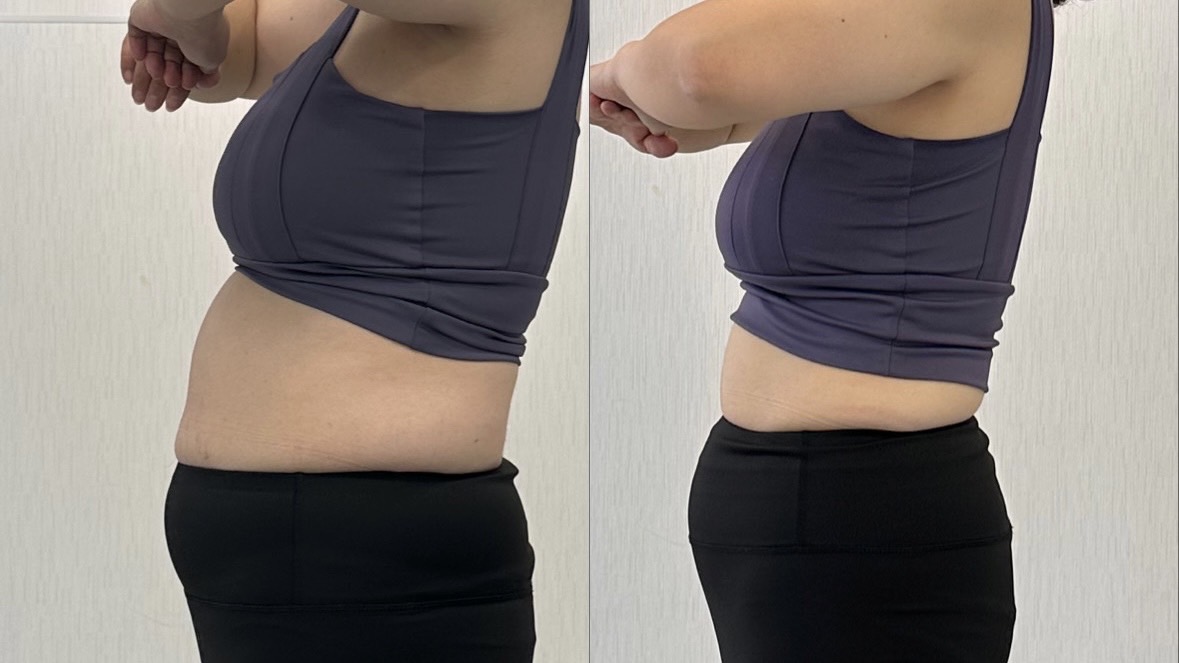 鹿児島市 パーソナルジム 無料体験 ビフォーアフター 3ヶ月で-9kg達成！ Iさん様